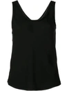 Theory Scoop Neck Vest In Black