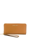 Michael Michael Kors Logo Wallet In Neutrals