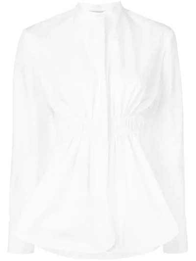 Stella Mccartney Ruched Waist Shirt In White