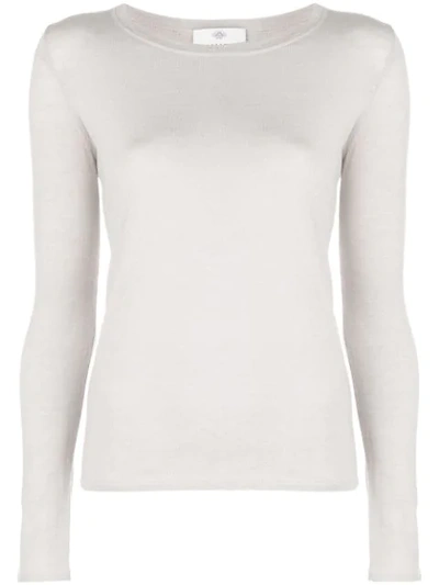 Allude Long Sleeved Sweater In Neutrals