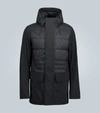 Canada Goose Breton Hooded Panelled Parka Coat In Black