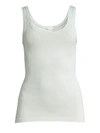 Hanro Touch Feeling Tank Top In Aqua Grey