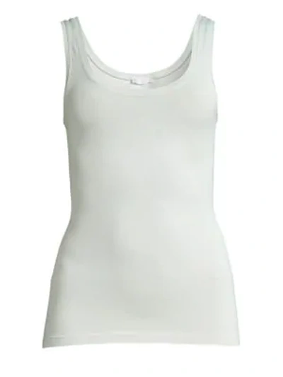 Hanro Touch Feeling Tank Top In Aqua Grey