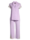 Natori 2-piecelux Shangrila Pajama Set In Light Wisteria