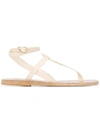 Ancient Greek Sandals Estia Leather Sandals In White