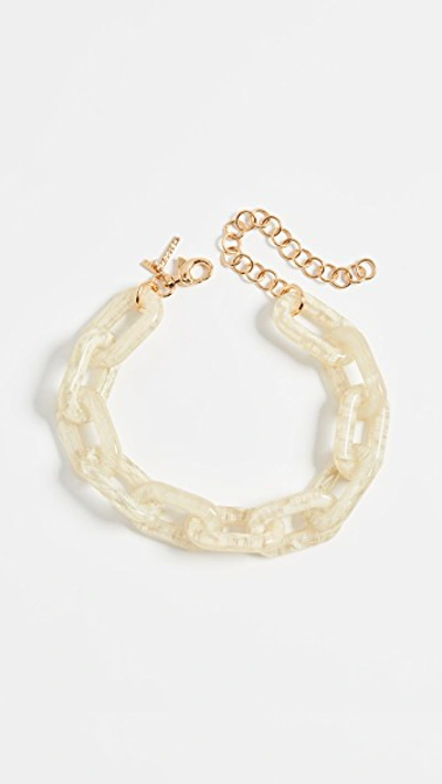 Lele Sadoughi Chain Garland Necklace In Shell