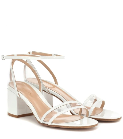 Gianvito Rossi Sheryl 60 Patent Leather Sandals In White