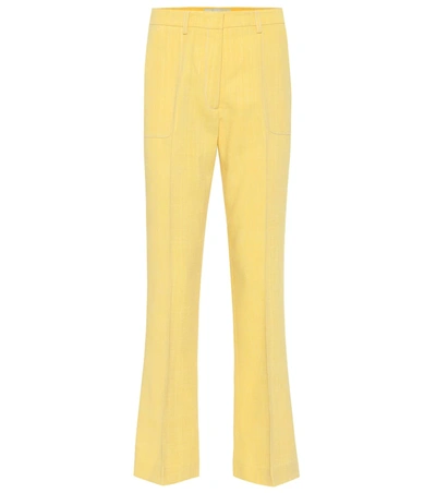 Etro High-rise Flared Pants In Yellow