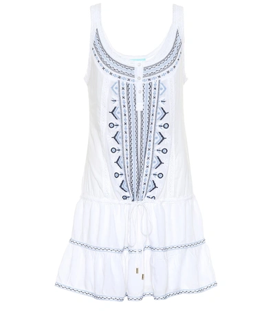 Melissa Odabash Jaz Embroidered Minidress In White
