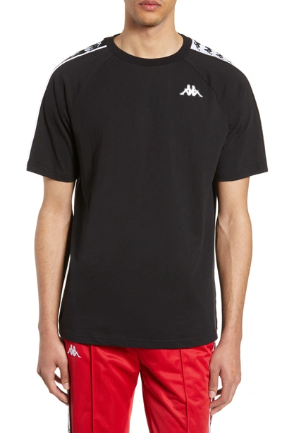 Kappa 222 Banda Coen T-shirt In Black/ White | ModeSens