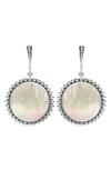 Lagos Sterling Silver Maya Mother-of-pearl Drop Earrings In White/silver