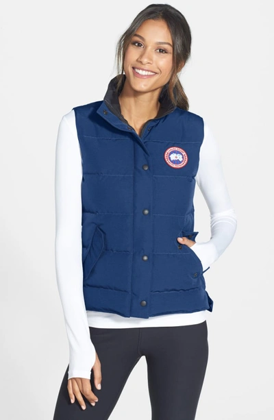 Canada Goose 'freestyle' Slim Fit Down Vest In Pacific Blue