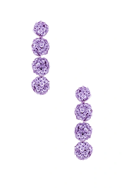 Sachin & Babi X Revolve Fleur Bouquet Earrings In Lilac