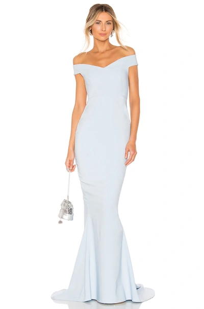 Nookie X Revolve Allure Gown In Dusty Blue