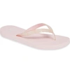 Ugg Simi Logo Flip Flop In Seashell Pink Rubber