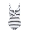 Melissa Odabash Lisbon Striped One-piece Swimsuit In White
