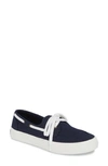 Sperry Crest Boat Sneaker In Navy Fabric