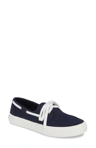 Sperry Crest Boat Sneaker In Navy Fabric