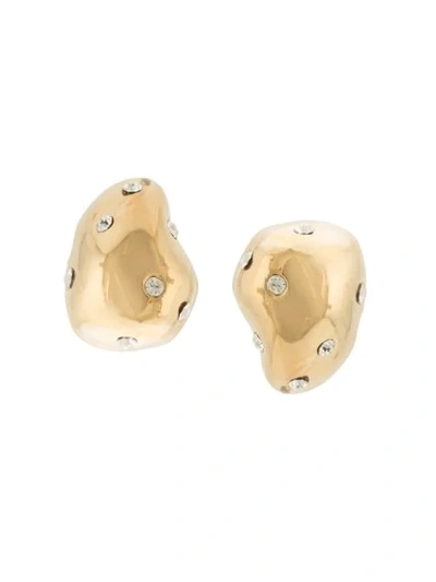 Mounser Nucleus Crystal-embellished Stud Earrings In Gold