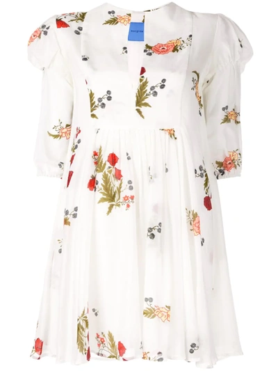 Macgraw Piper Floral Print Dress In White