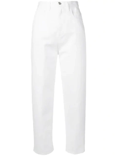 Moncler Mom Fit Jeans In White