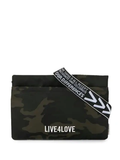 Ports V Live 4 Love Camouflage Shoulder Bag In Green