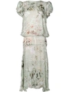 Preen By Thornton Bregazzi Helena Dress In Eau De Nil Gipsy Floral
