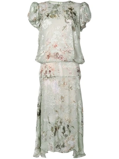 Preen By Thornton Bregazzi Helena Dress In Eau De Nil Gipsy Floral