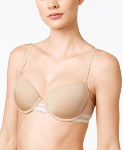 Calvin Klein Sculpted Lightly-lined Demi Bra Qf1739 In Bare