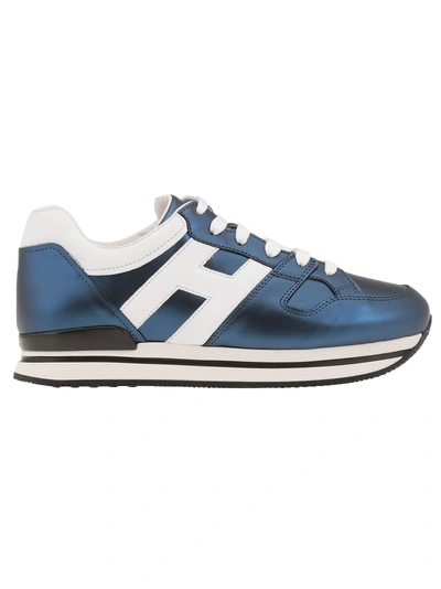 Hogan H222 Sneaker In U800(blu Chiaro)+b001(bianco)