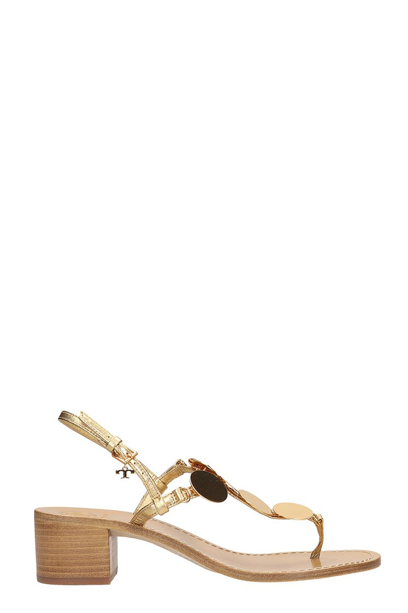 tory burch patos flat jeweled disk sandals
