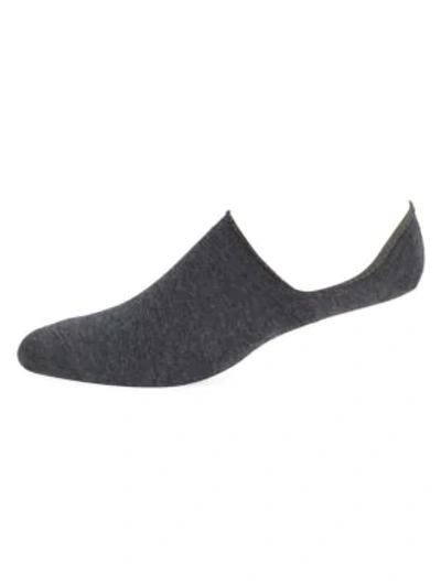Saks Fifth Avenue Collection Coolmax Invisible Socks In Grey