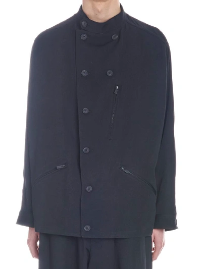 Yohji Yamamoto W-stand Jacket In Black
