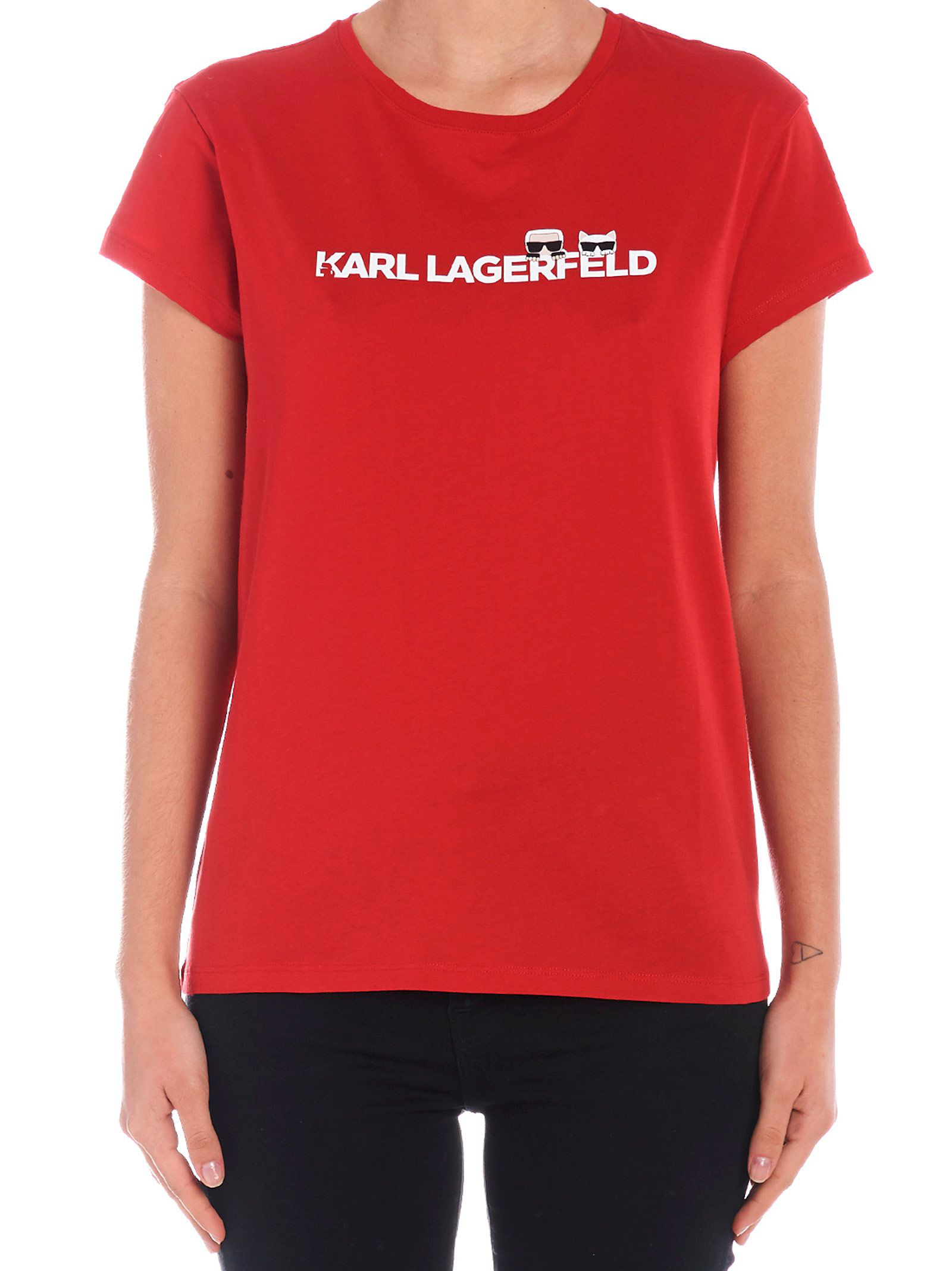 karl lagerfeld red t shirt