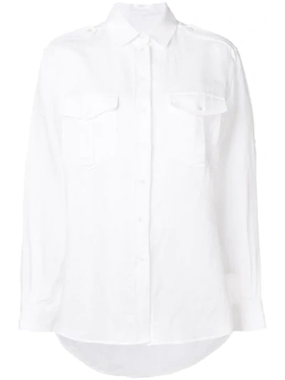 Holland & Holland Pointed Collar Shirt In White
