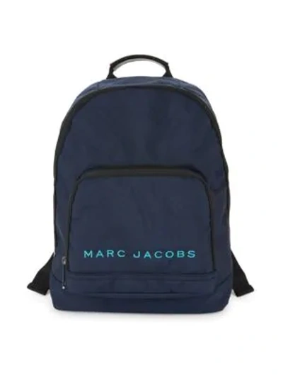 Marc Jacobs Classic Logo Backpack In Indigo