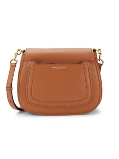 Marc Jacobs Empire City Leather Messenger Bag In Pecan