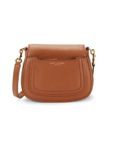 Marc Jacobs Mini Empire City Leather Messenger Bag In Pecan