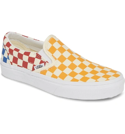 Vans Classic Sneaker In Checkerboard Multi/ True White