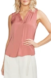 Vince Camuto Rumpled Satin Blouse In Sahara Sun