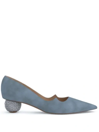 Paul Andrew Ankara Pumps In Blue