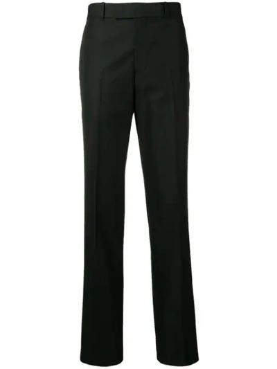 Helmut Lang Straight Leg Tailored Trousers In Black