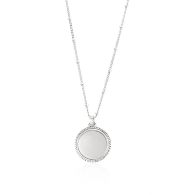 Edge Of Ember Silver Coin Necklace