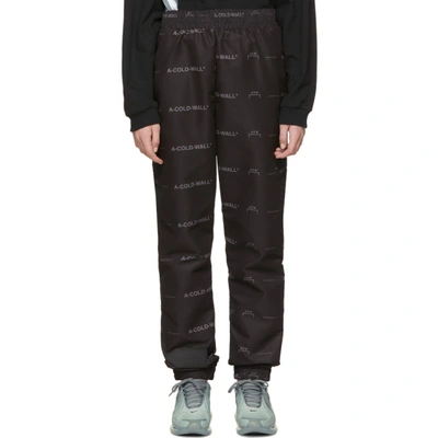 A-cold-wall* Black All-over Lounge Pants In Sc1 1 Black