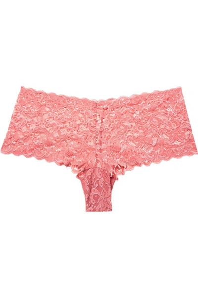 Hanro Luxury Moments Boyleg Briefs In Antique Rose