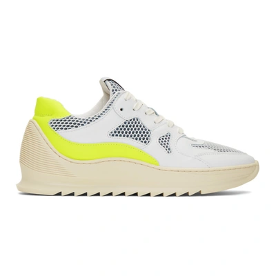 Filling Pieces White And Yellow Plasma Orbit 2.0 Low Sneakers