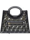 Fendi Small Runaway Pvc Shopper In Black