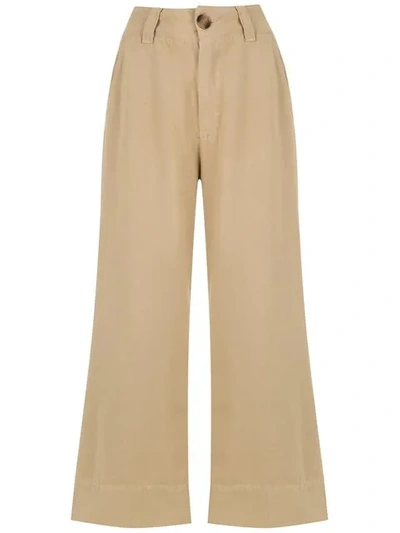 Osklen Cropped Trousers In Neutrals