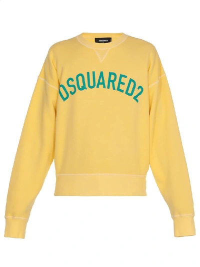 Dsquared2 Cotton T-shirt In Yellow