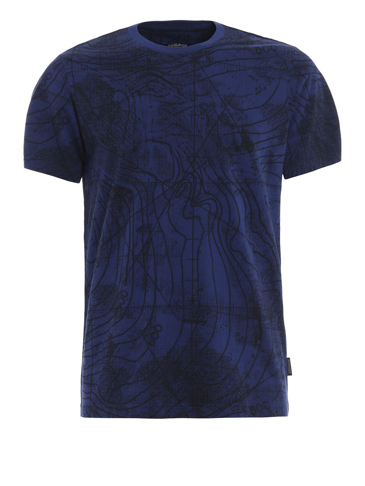 Woolrich Nautical Map Short Sleeve T-shirt In Blue | ModeSens